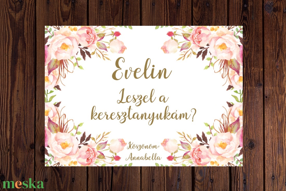 Keresztszülő felkérő lap - Leszel a keresztanyukám? - otthon & életmód - papír, írószer - Meska.hu Keresztszülő felkérő lap - Leszel a keresztanyukám? - otthon & életmód - papír, írószer - Meska.hu