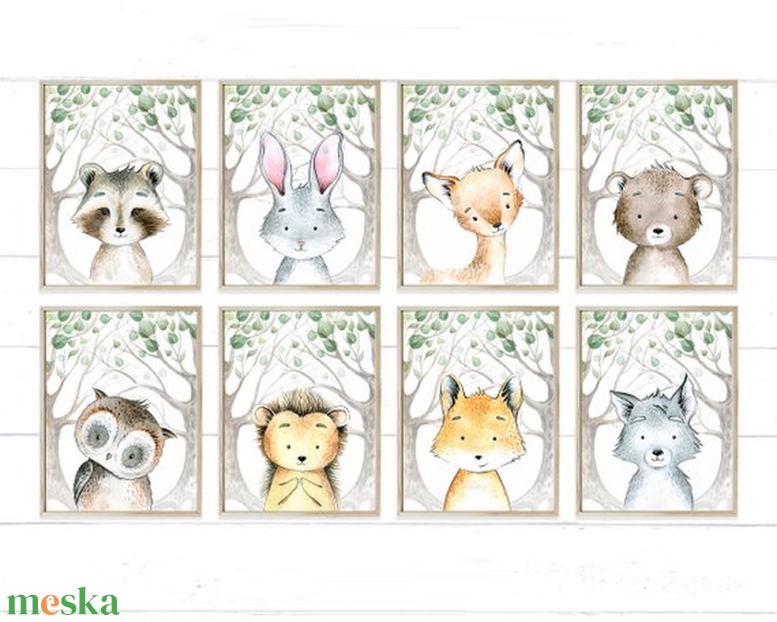 Babaszoba woodland fali dekoráció, erdei állatok - falikép A4 méretben keret nélkül - otthon & életmód - dekoráció - kép & falikép - poszter - Meska.hu Babaszoba woodland fali dekoráció, erdei állatok - falikép A4 méretben keret nélkül - otthon & életmód - dekoráció - kép & falikép - poszter - Meska.hu