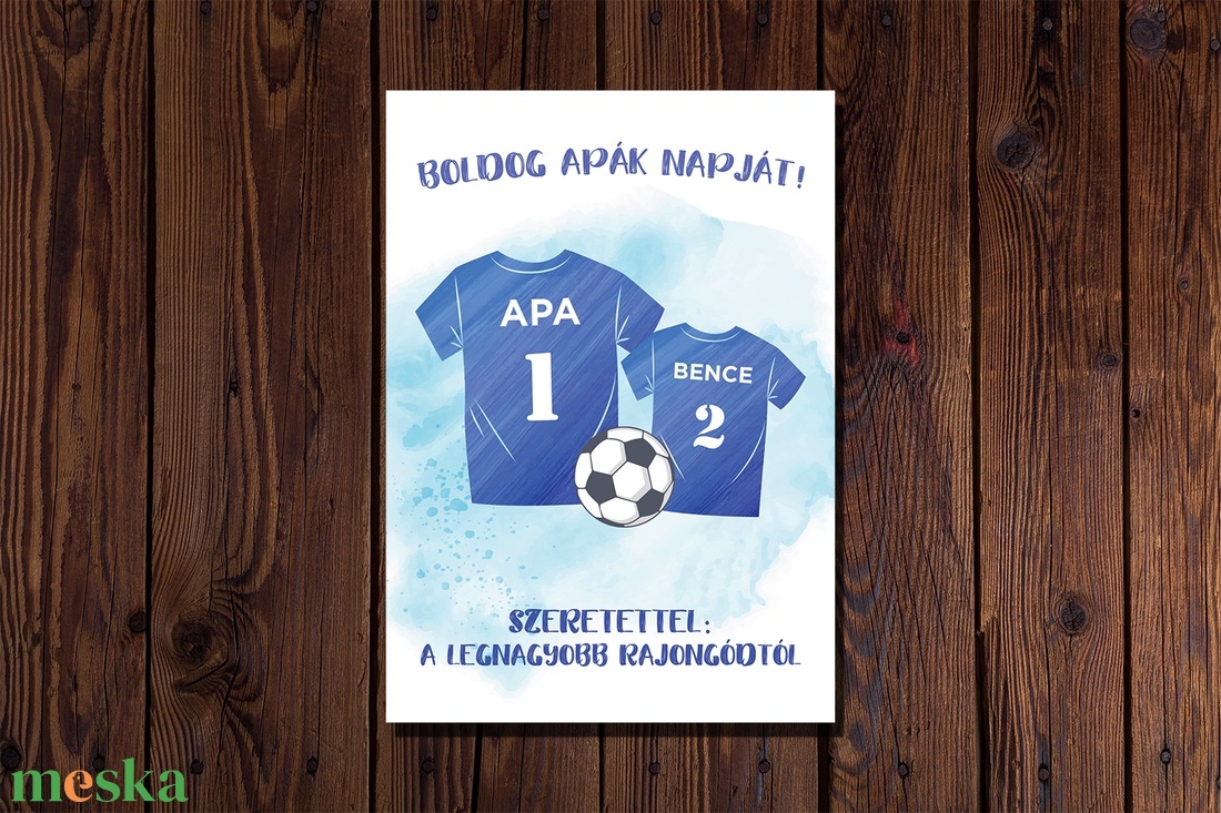 Apák napi focis képeslap - Apák napja ajándék, képeslap, kinyitható, rajongó - otthon & életmód - papír, írószer - Meska.hu Apák napi focis képeslap - Apák napja ajándék, képeslap, kinyitható, rajongó - otthon & életmód - papír, írószer - Meska.hu