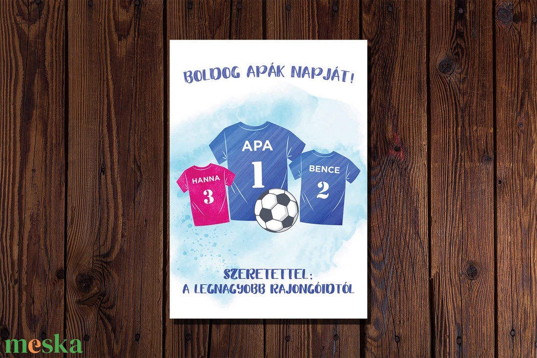 Apák napi focis képeslap - Apák napja ajándék, képeslap, kinyitható, rajongó - otthon & életmód - papír, írószer - Meska.hu Apák napi focis képeslap - Apák napja ajándék, képeslap, kinyitható, rajongó - otthon & életmód - papír, írószer - Meska.hu