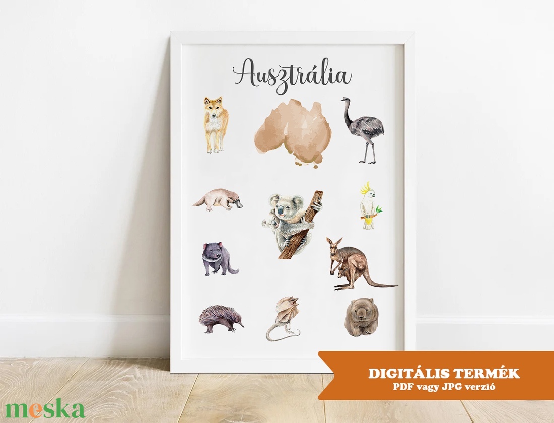 Ausztrália állatvilága - nyomtatható képek, digitális formátumban, e-mailben - otthon & lakás - dekoráció - kép & falikép - poszter - Meska.hu Ausztrália állatvilága - nyomtatható képek, digitális formátumban, e-mailben - otthon & lakás - dekoráció - kép & falikép - poszter - Meska.hu