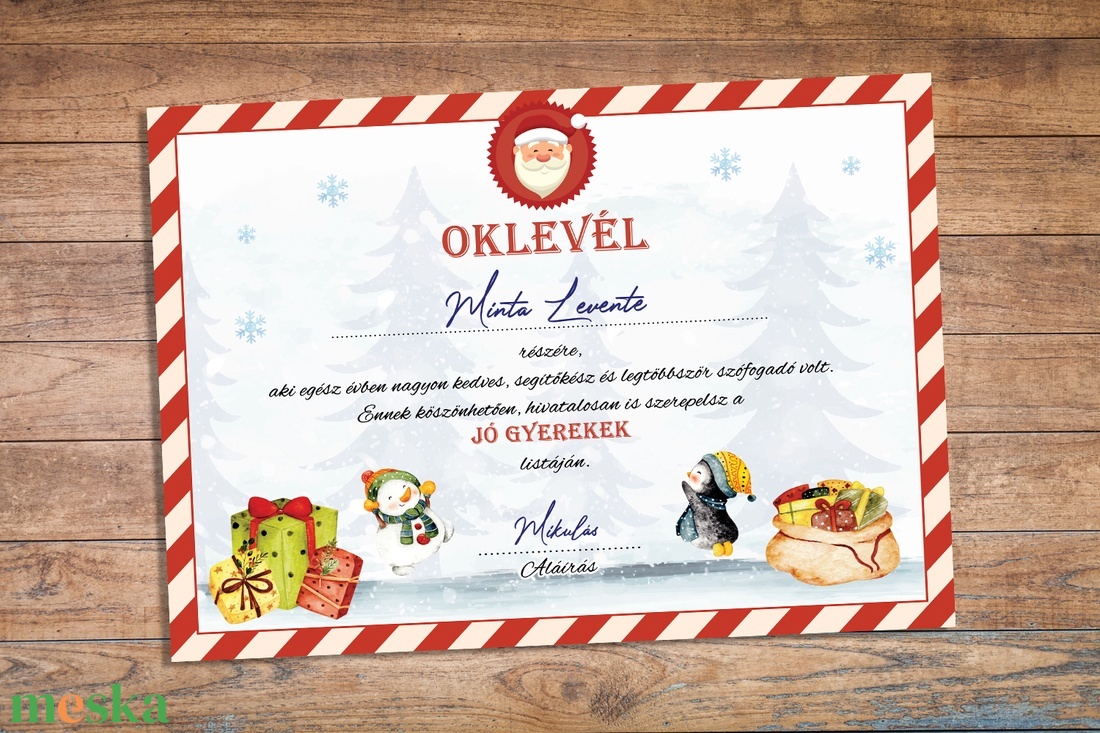 Mikulás oklevél - Névre szóló oklevél a Télapótól A4 méret - otthon & lakás - papír írószer - képeslap & levélpapír - Meska.hu Mikulás oklevél - Névre szóló oklevél a Télapótól A4 méret - otthon & lakás - papír írószer - képeslap & levélpapír - Meska.hu