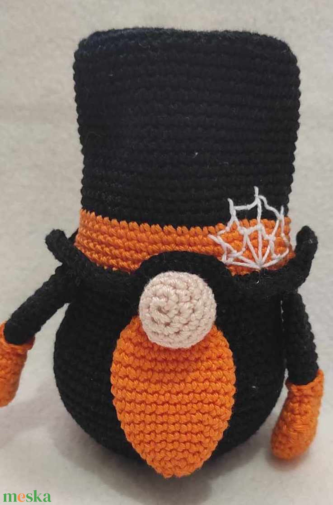 Horgolt halloweeni manó - otthon & életmód - dekoráció - dísztárgy - Meska.hu