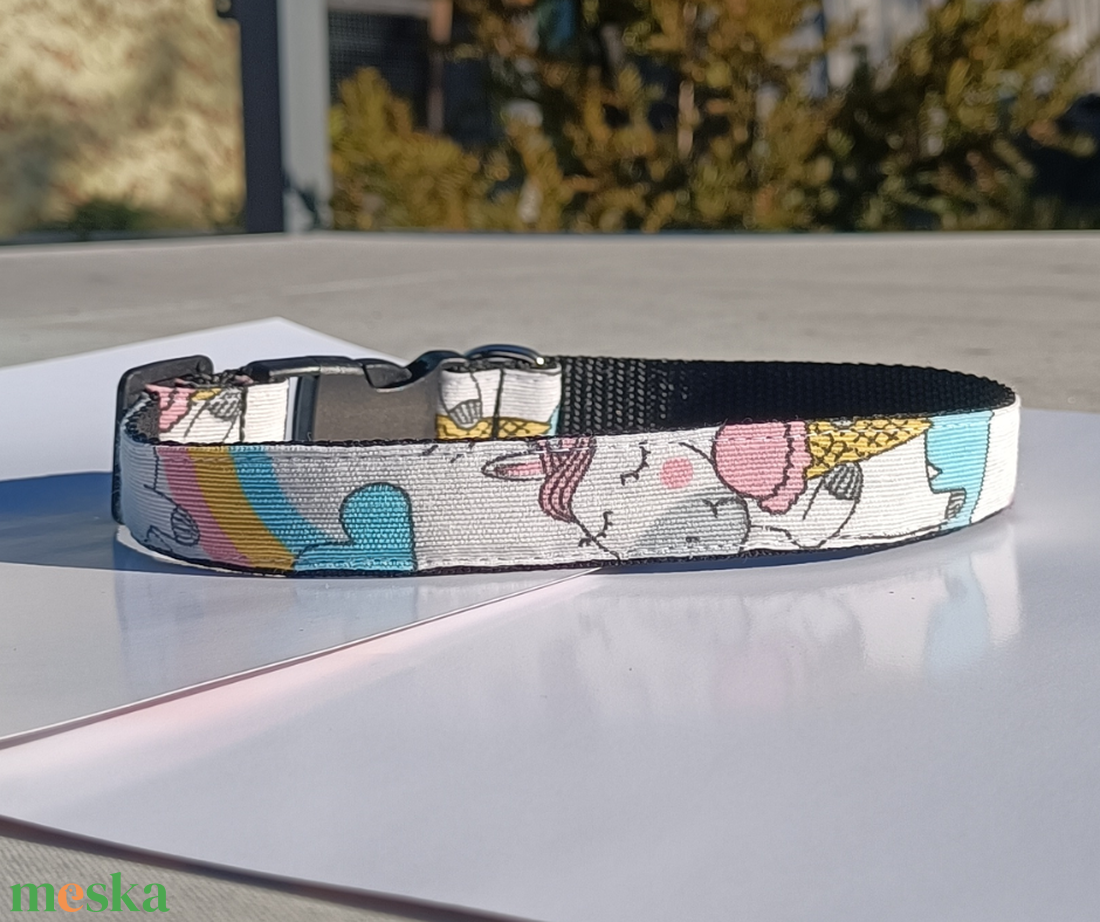 Kézzel készített mintás kutyanyakörv kistestű és kölyök kutyáknak � Fagyis - otthon & életmód - kisállatoknak - kutyáknak - kutya nyakörv - Meska.hu