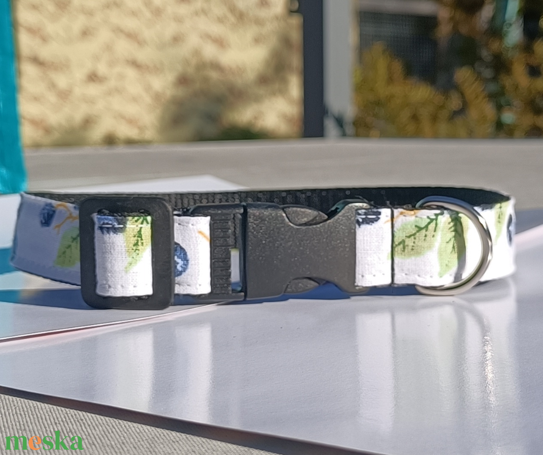 Kézzel készített mintás kutyanyakörv kistestű és kölyök kutyáknak � Áfonyás - otthon & életmód - kisállatoknak - kutyáknak - kutya nyakörv - Meska.hu