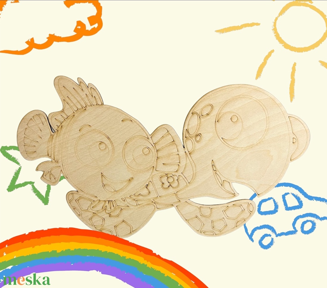 Szinező 2 - otthon & életmód - babaszoba, gyerekszoba - gyerekszoba falmatrica - Meska.hu