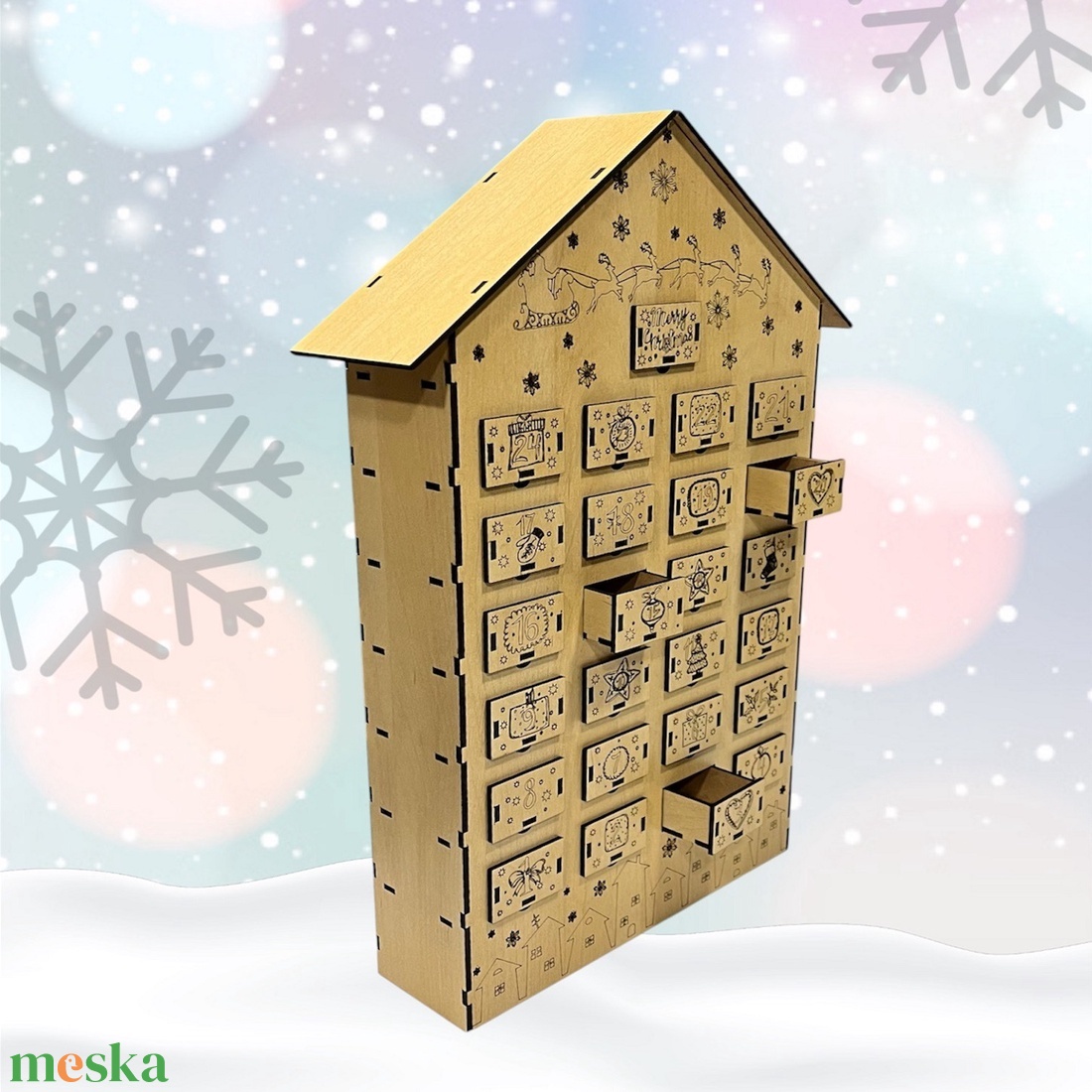 Adventi naptár - karácsony - karácsonyi lakásdekoráció - ünnepi asztaldekoráció - Meska.hu