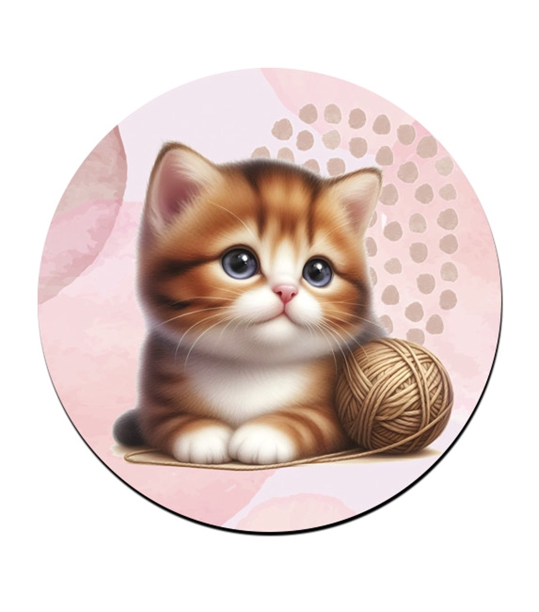 Pici cica gombolyaggal mintás bögre alátét -  - Meska.hu