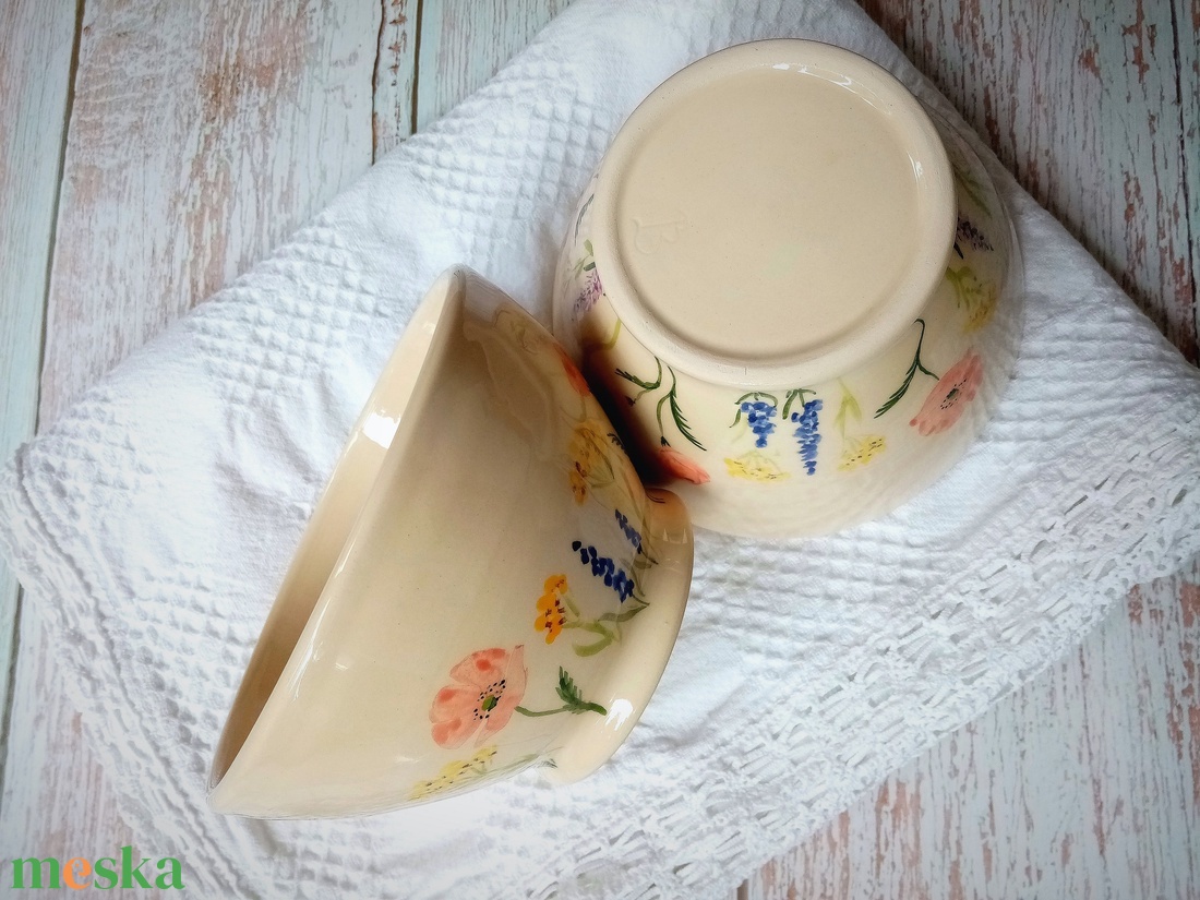 Müzlis tál - pipacsos rét - otthon & életmód - konyhafelszerelés, tálalás - Meska.hu