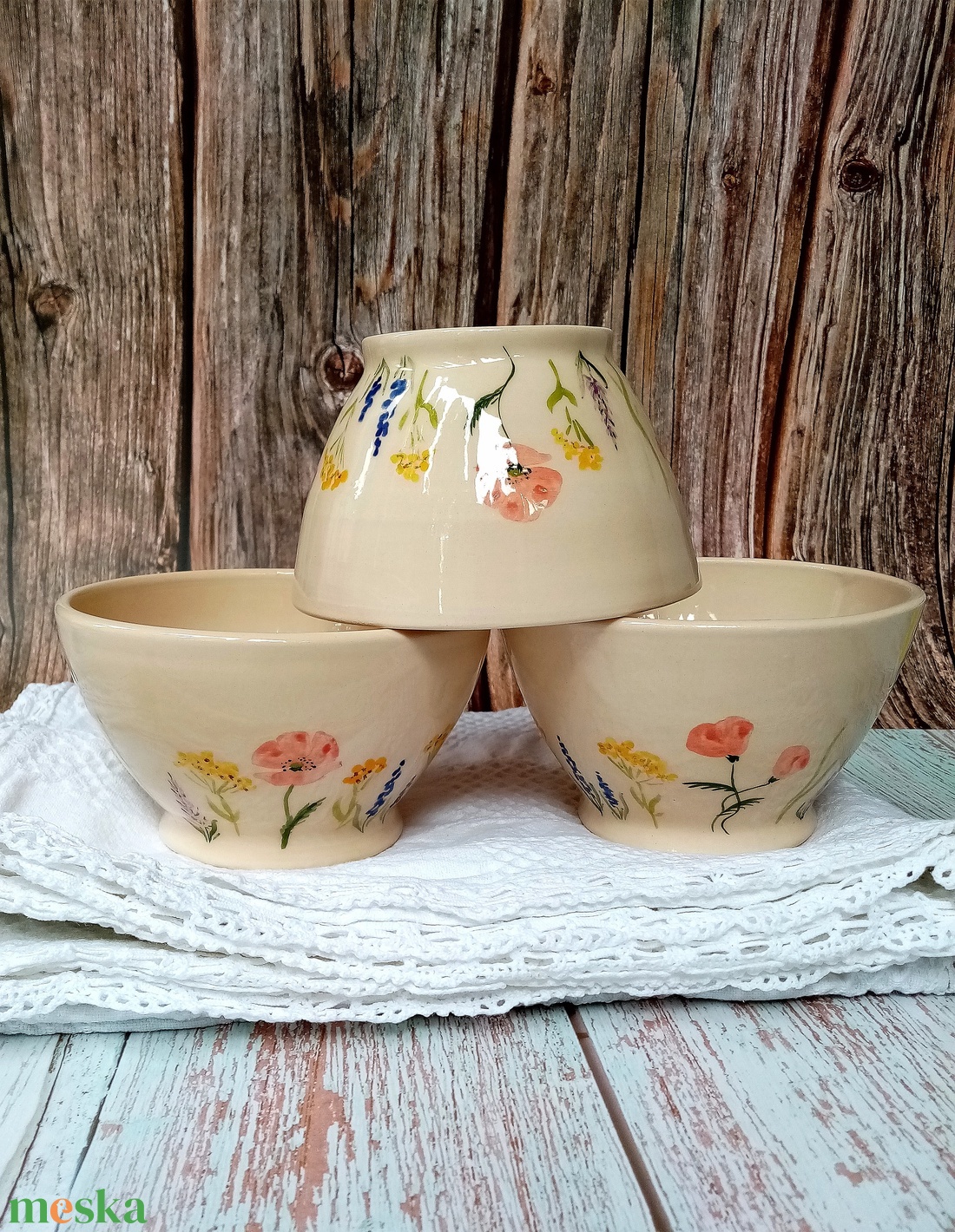 Müzlis tál - pipacsos rét - otthon & életmód - konyhafelszerelés, tálalás - Meska.hu