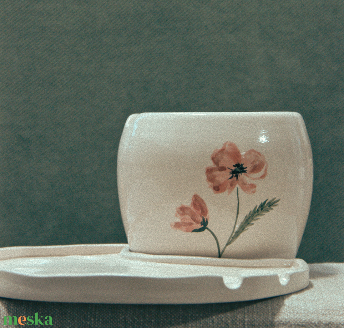 Akvarellfestő szett - pipacsos - művészet - festmény - akvarell - Meska.hu