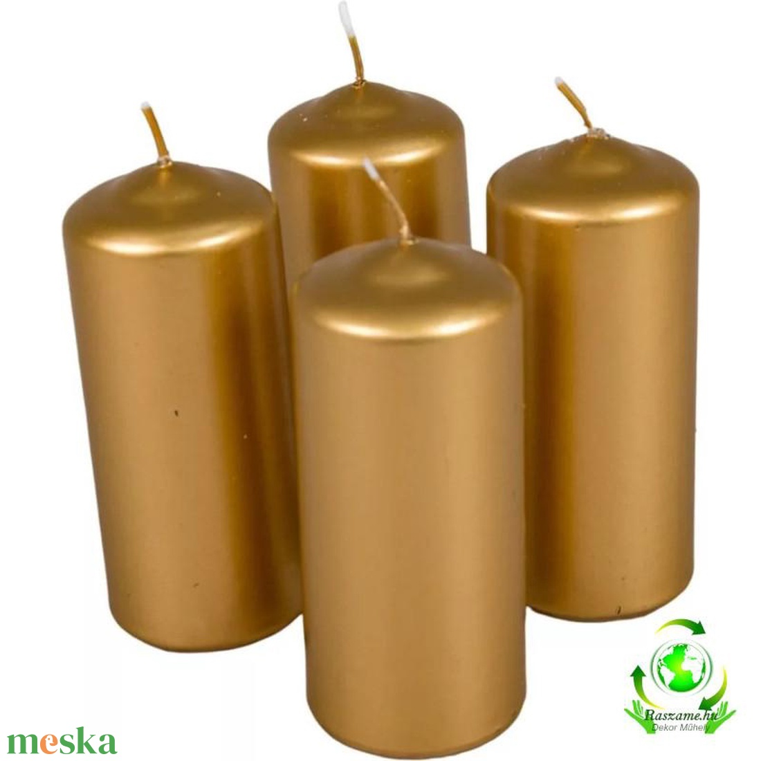 Metál henger gyertya szett 50x120mm - arany - kellékek & szerszámok - dekorációs kellékek - dekorációs gyertya - Meska.hu Metál henger gyertya szett 50x120mm - arany - kellékek & szerszámok - dekorációs kellékek - dekorációs gyertya - Meska.hu