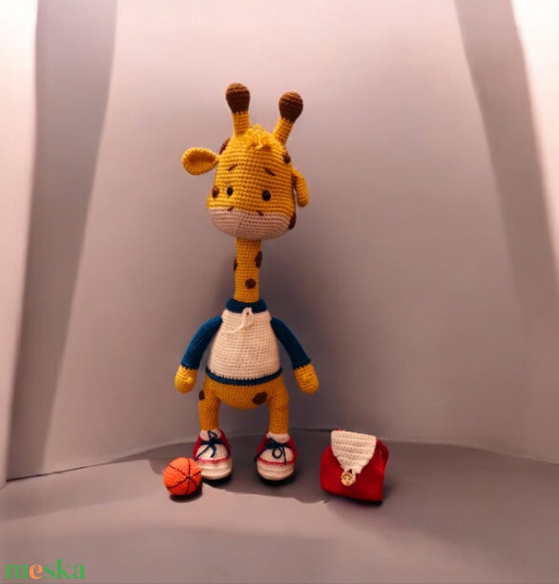 Melvin a zsiráf - játék & sport - plüssállat & játékfigura - zsiráf - Meska.hu