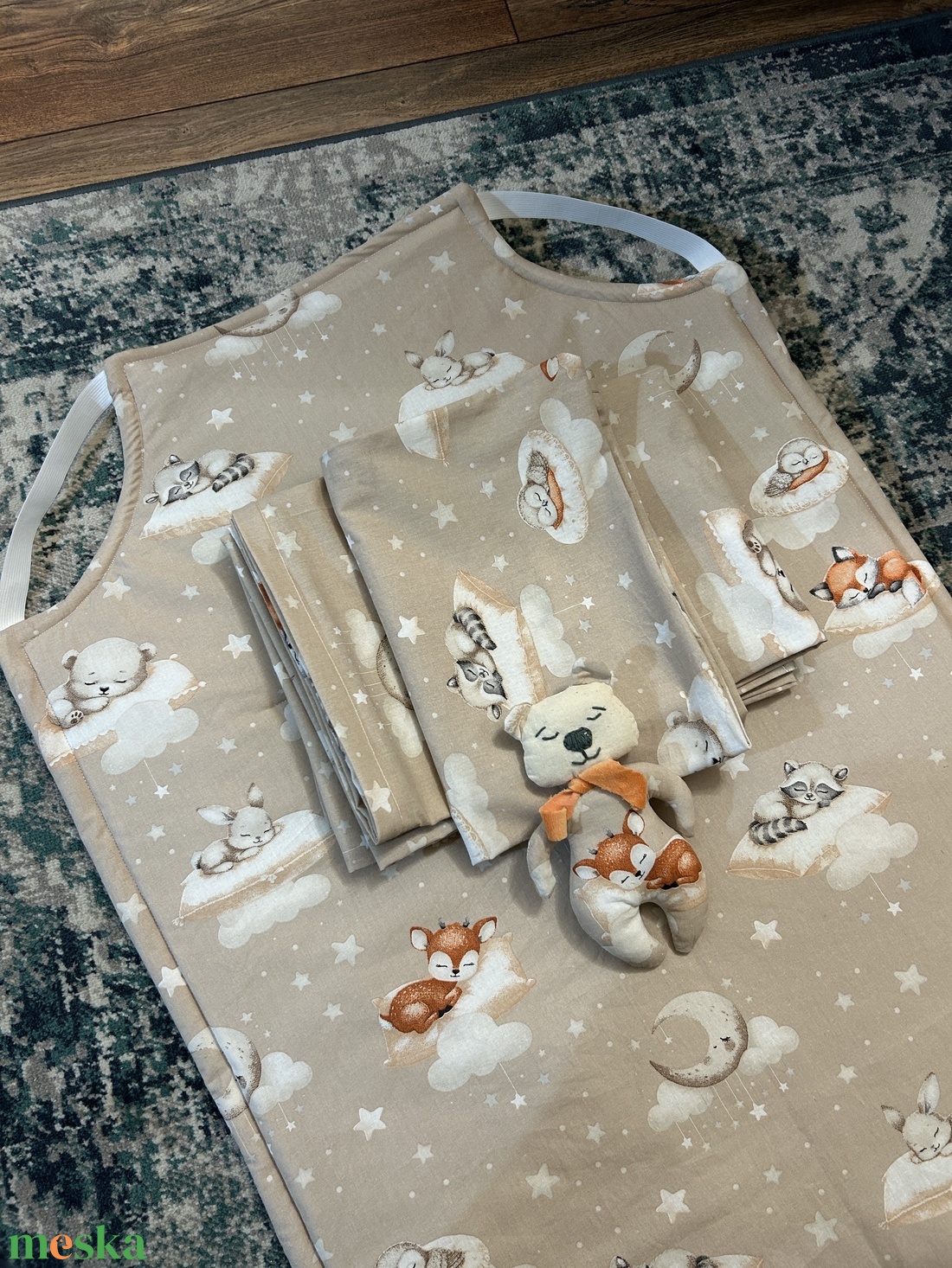 Ovis, bölcsis ágynemű szett, ajándék figurával - játék & sport - ovis felszerelés - ovis ágynemű - Meska.hu