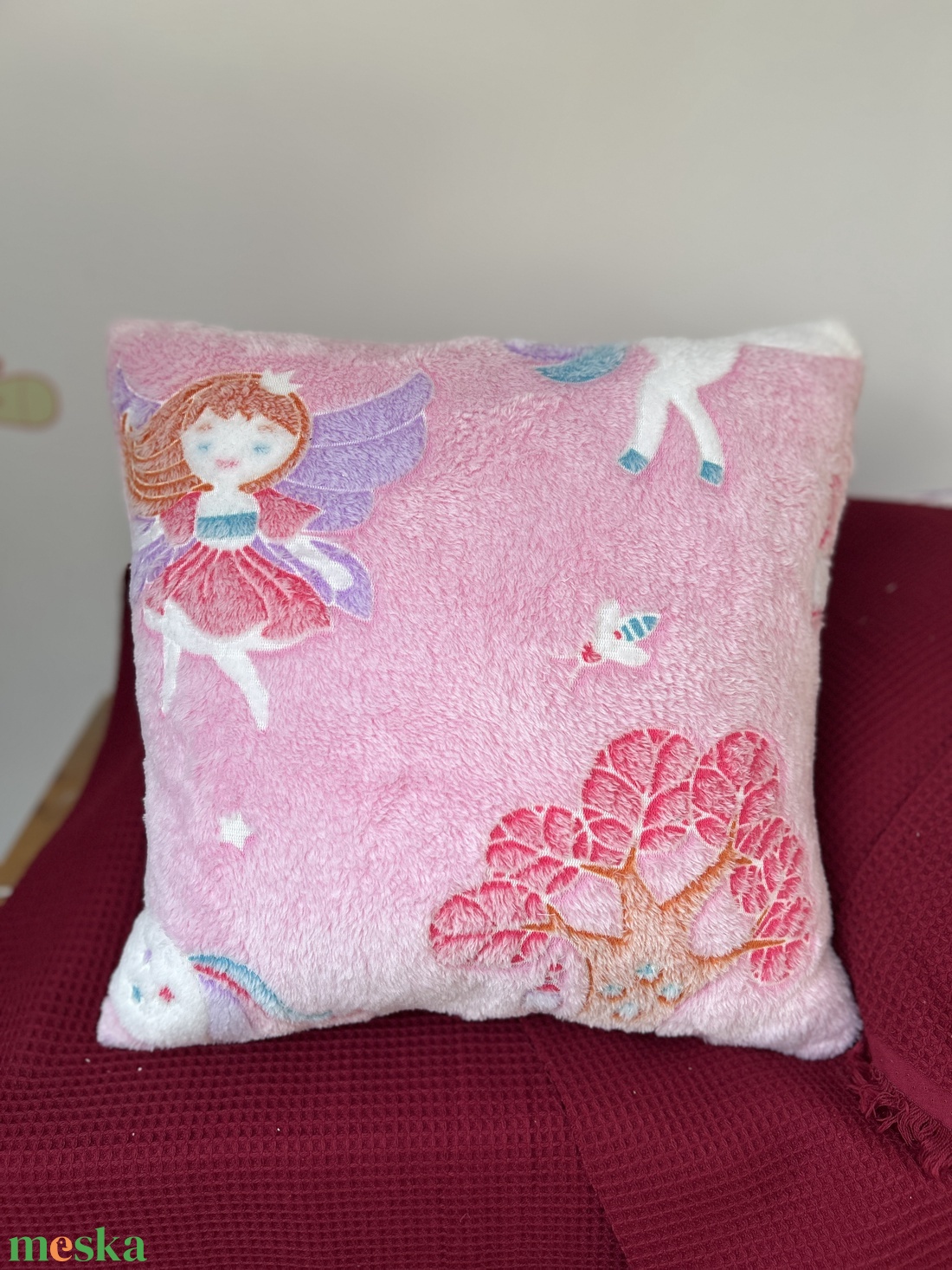 Unikornisos, tündéres világító párna - játék & sport - plüssállat & játékfigura - unikornis - Meska.hu