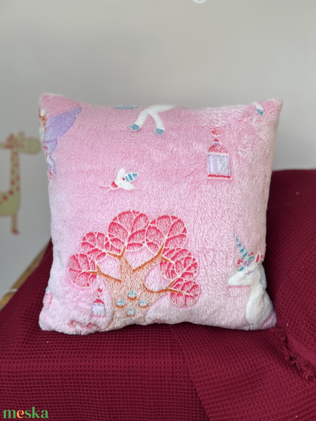 Unikornisos, tündéres világító párna - játék & sport - plüssállat & játékfigura - unikornis - Meska.hu