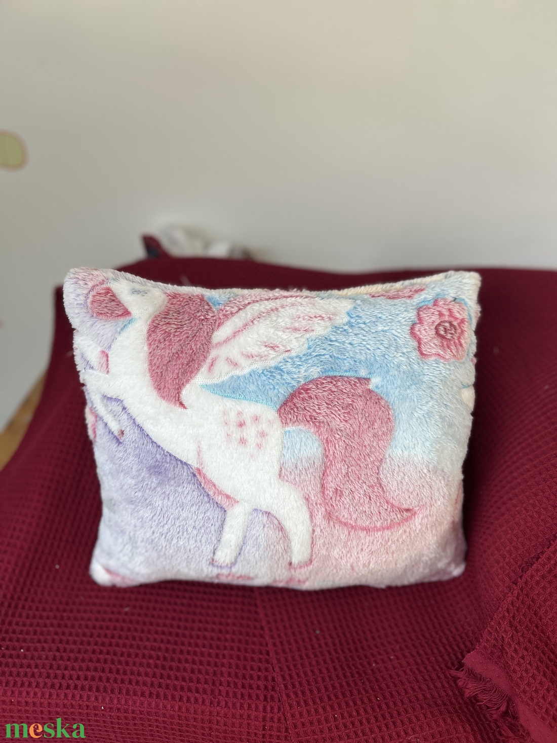 Világítós unikornisos párna - játék & sport - plüssállat & játékfigura - unikornis - Meska.hu