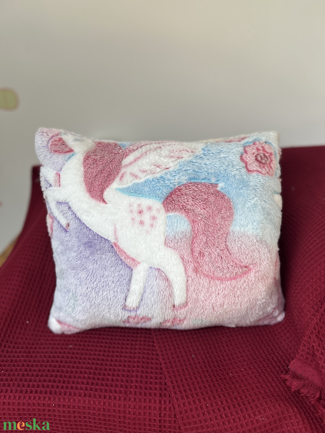 Világítós unikornisos párna - játék & sport - plüssállat & játékfigura - unikornis - Meska.hu