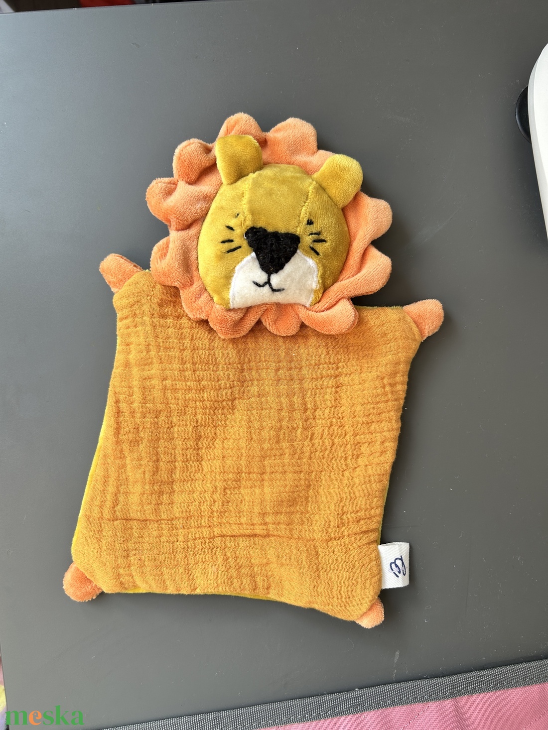 Oroszlán szundikendő, alvóka - baba - mama - baba játékok - szundikendő, alvóka - Meska.hu