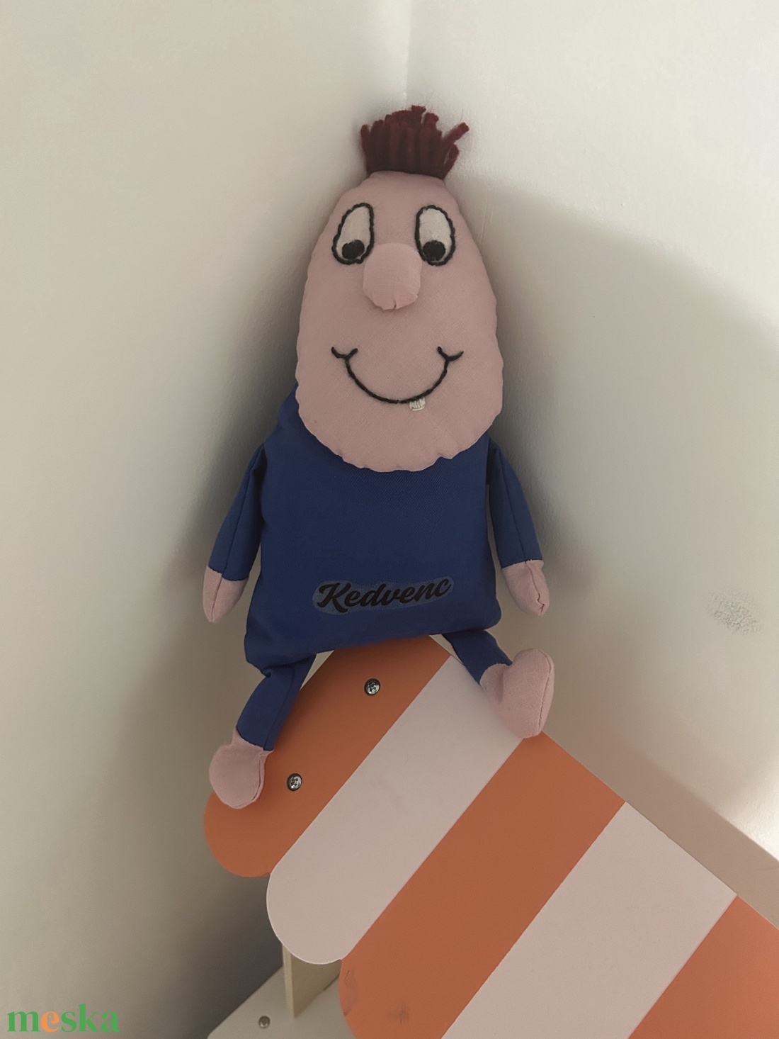 Textil fiú, kedvenc felirattal - játék & sport - plüssállat & játékfigura - ember - Meska.hu