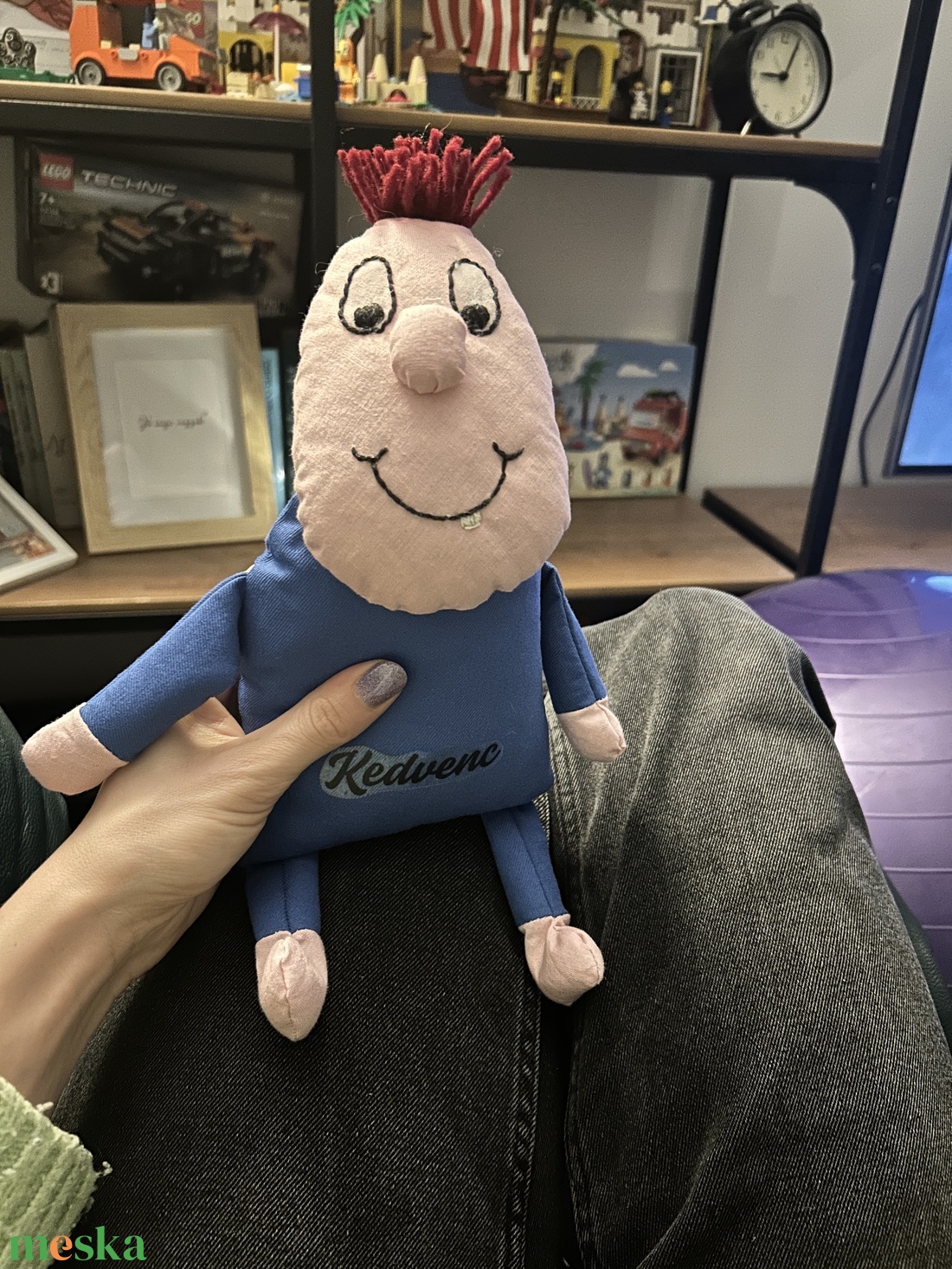 Textil fiú, kedvenc felirattal - játék & sport - plüssállat & játékfigura - ember - Meska.hu