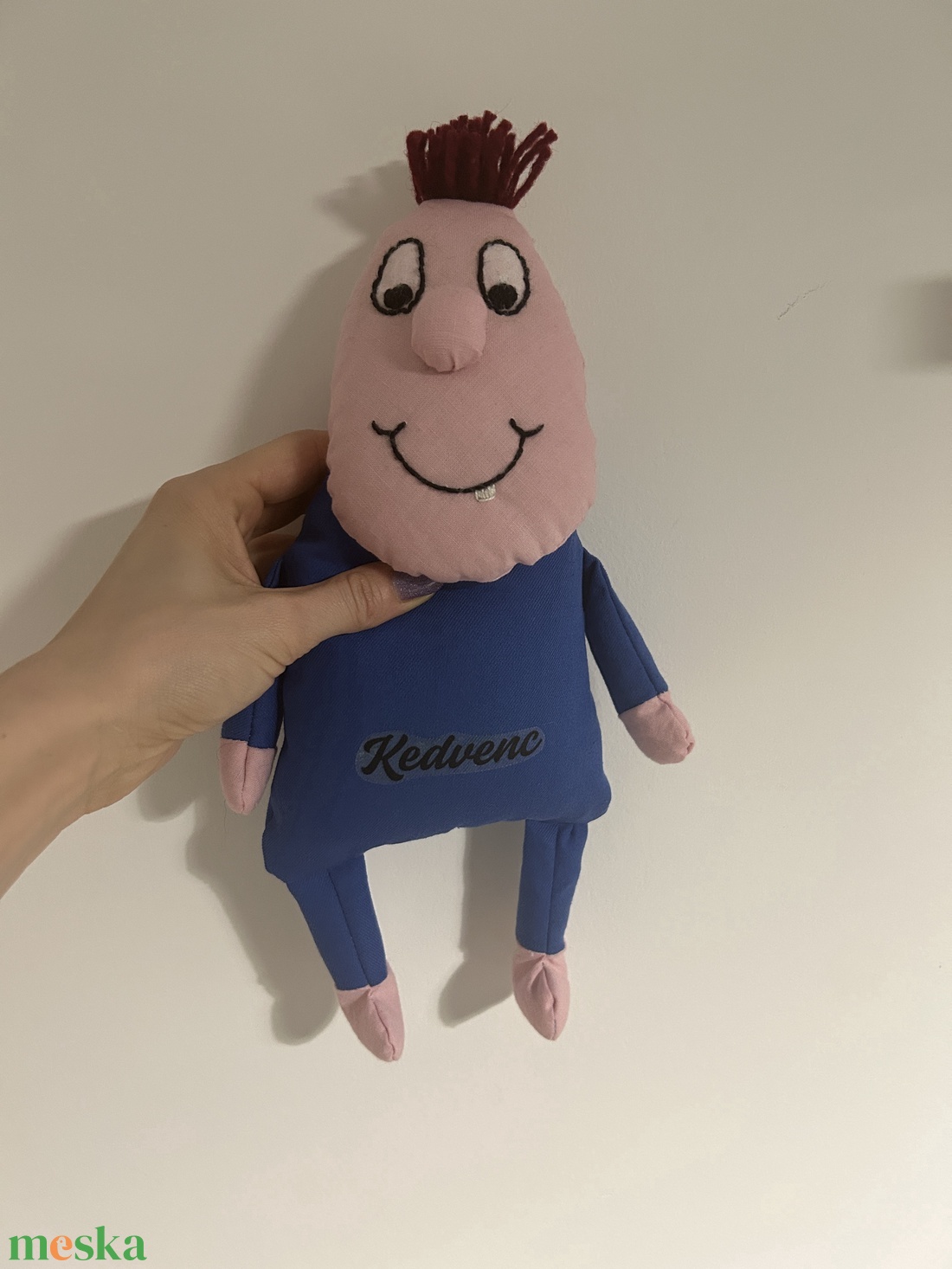 Textil fiú, kedvenc felirattal - játék & sport - plüssállat & játékfigura - ember - Meska.hu