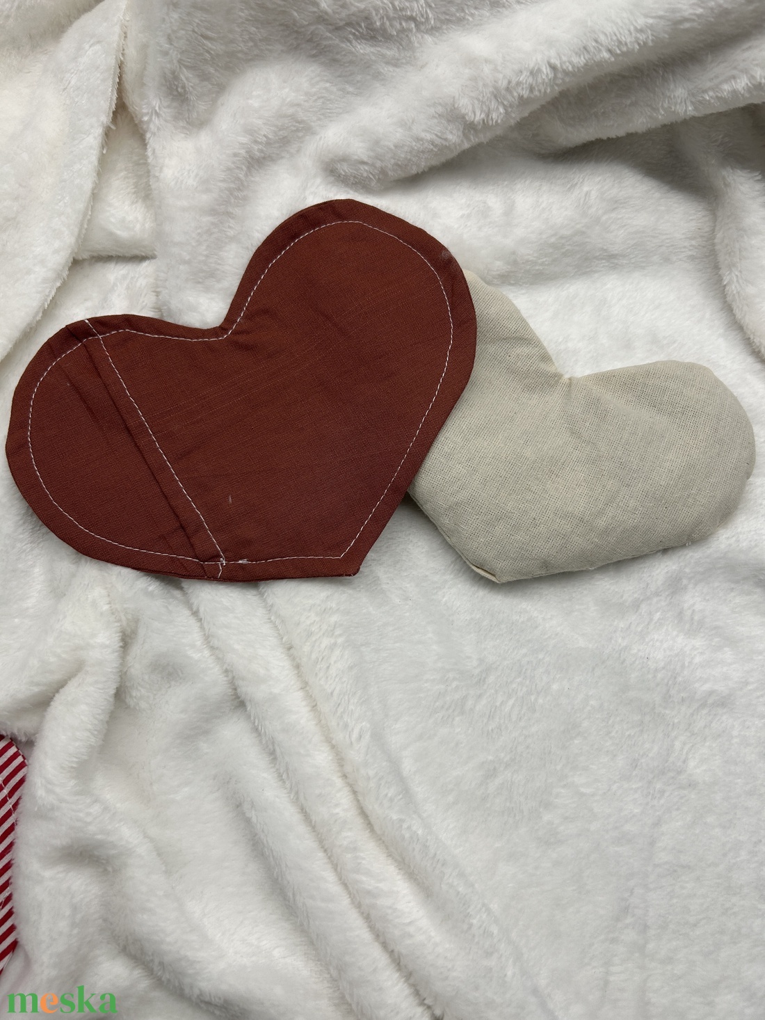 Szív alakú relax levendulás szempárna, mosható huzattal - szépségápolás - egészségmegőrzési kellékek - gyógynövénypárna - Meska.hu