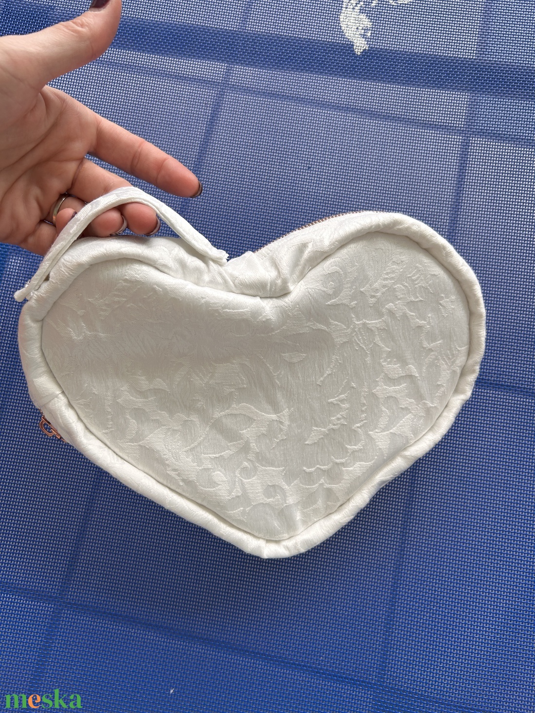 Szív alakú neszeszer, táska - táska & tok - neszesszer - Meska.hu