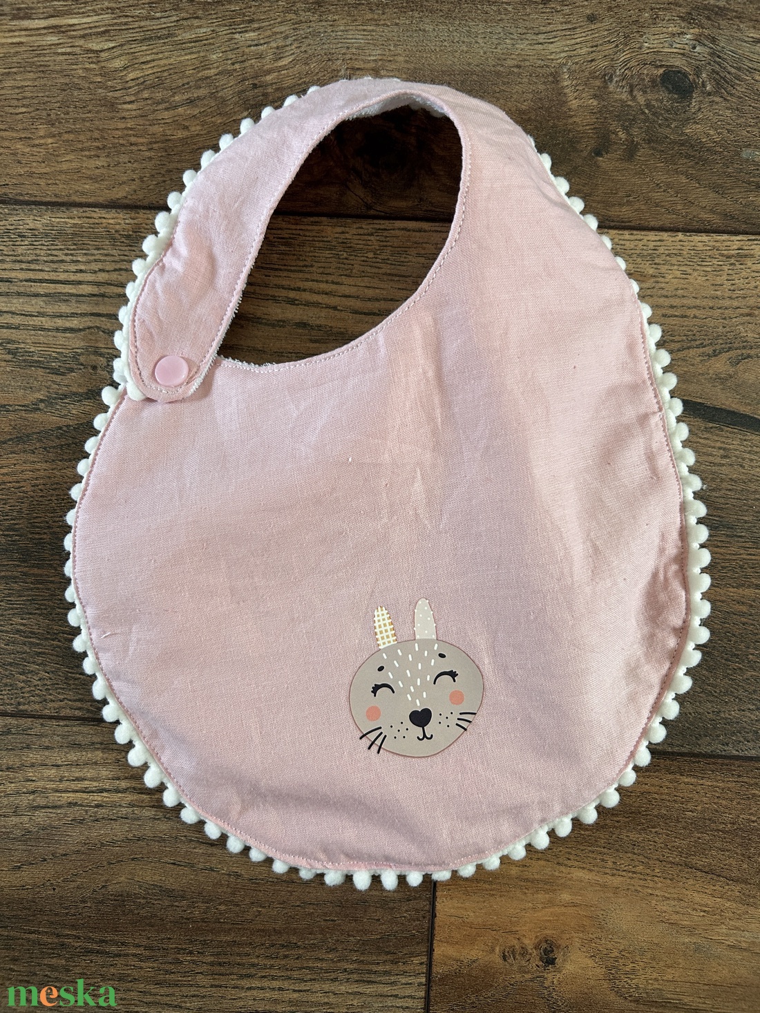 Vízhatlan nyuszis baba, kisgyermek előke - baba - mama - szoptatási, etetési kellékek - partedli, előke - Meska.hu