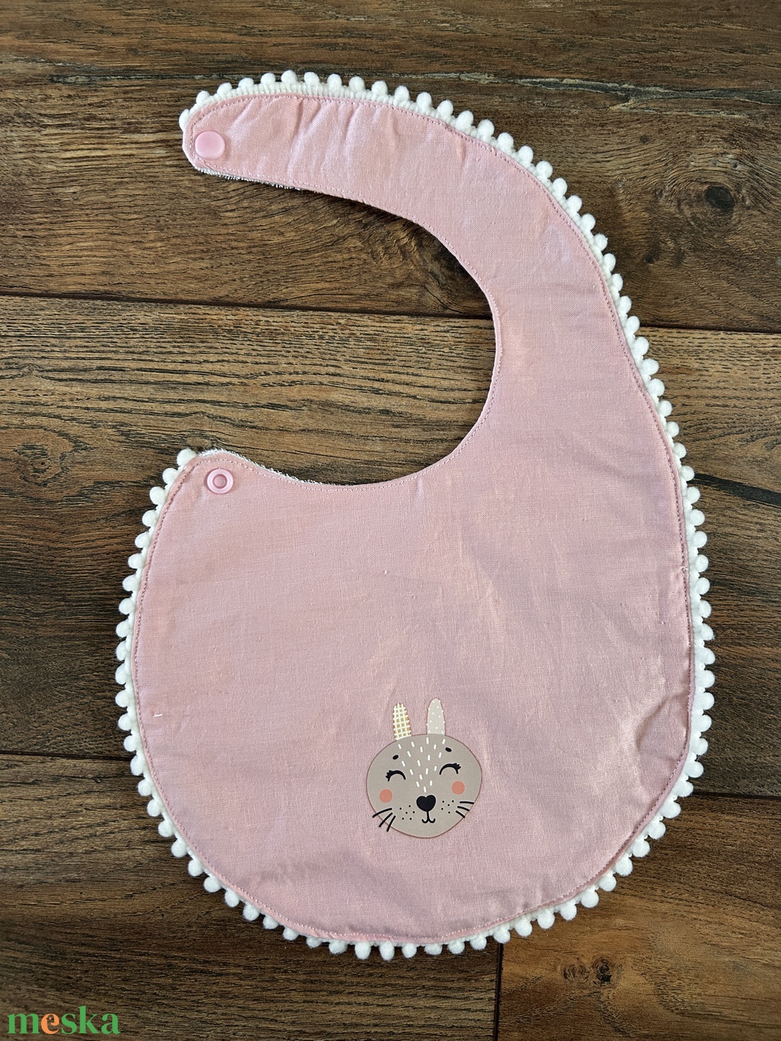 Vízhatlan nyuszis baba, kisgyermek előke - baba - mama - szoptatási, etetési kellékek - partedli, előke - Meska.hu