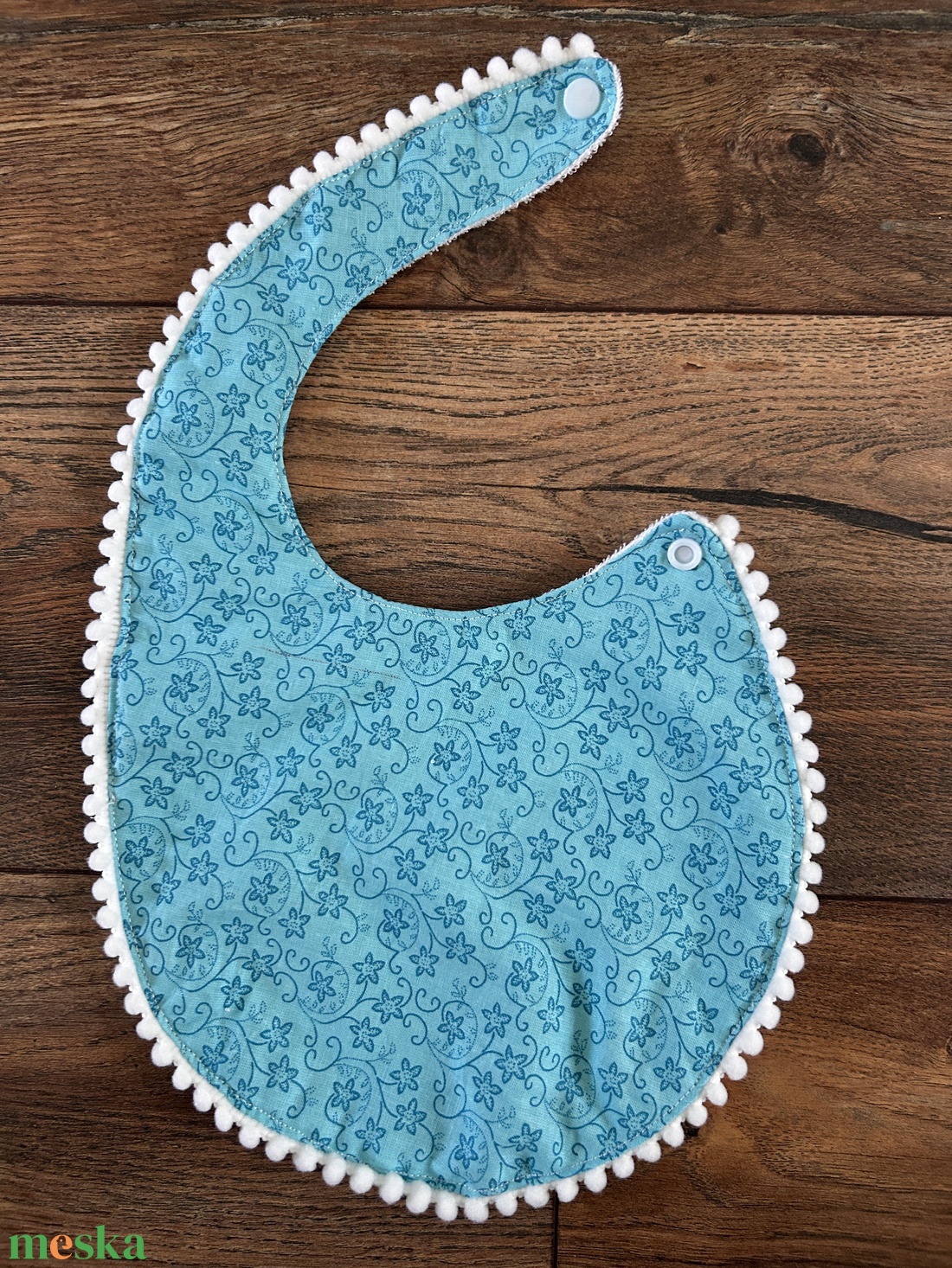 Vízhatlan kék csillagos baba, kisgyermek előke - baba - mama - szoptatási, etetési kellékek - partedli, előke - Meska.hu