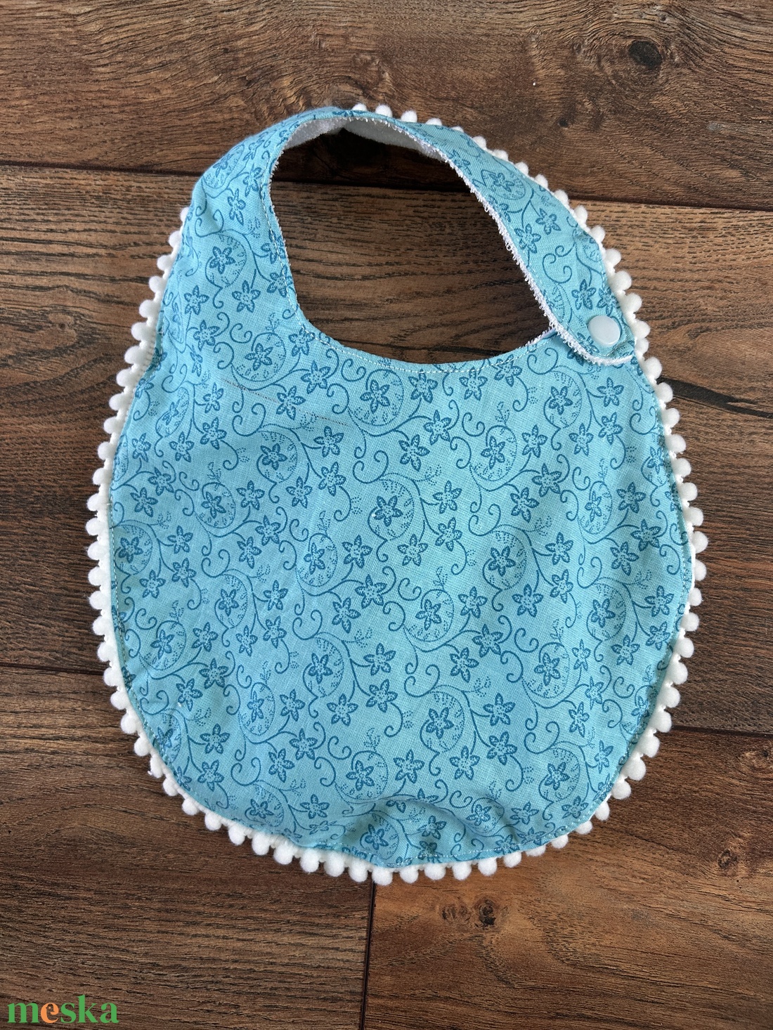 Vízhatlan kék csillagos baba, kisgyermek előke - baba - mama - szoptatási, etetési kellékek - partedli, előke - Meska.hu