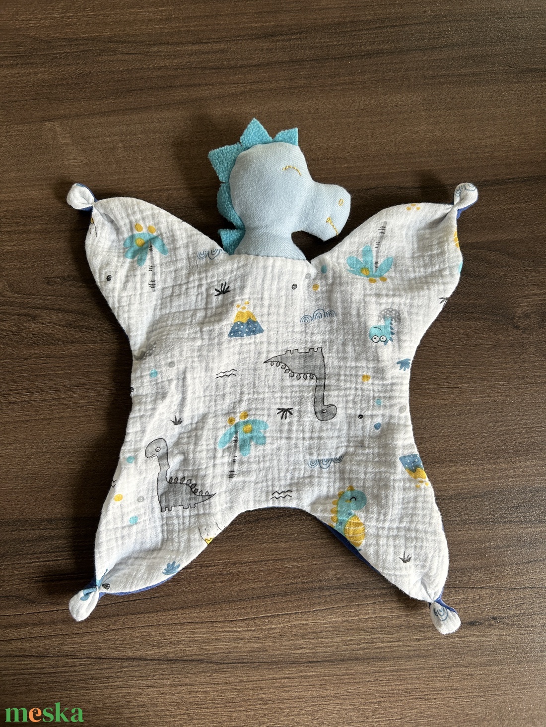  dinós szundikendő - baba - mama - baba játékok - szundikendő, alvóka - Meska.hu