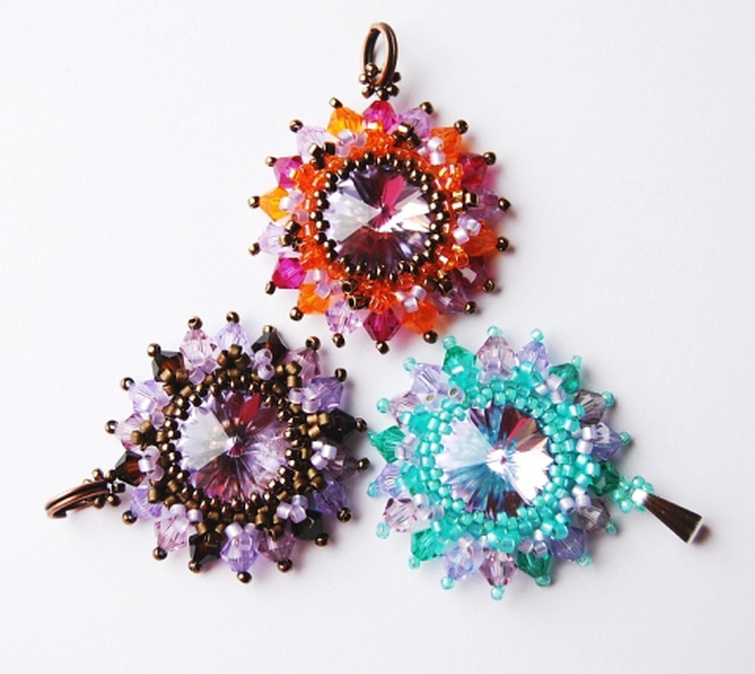 Variációk egy kristályra II.- Lila-narancs -  - Meska.hu