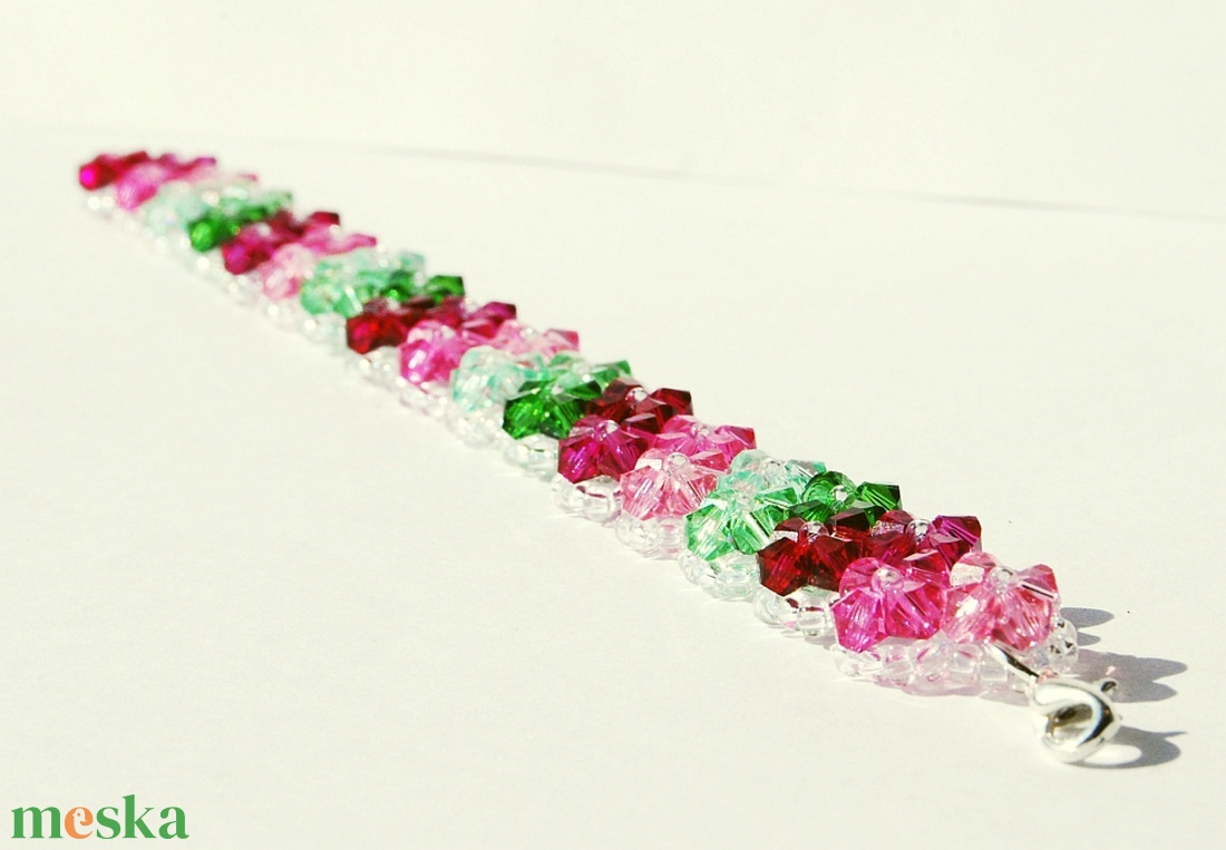 Tavasztündér- Swarovski karkötő - ékszer - karkötő - gyöngyös karkötő - Meska.hu Tavasztündér- Swarovski karkötő - ékszer - karkötő - gyöngyös karkötő - Meska.hu