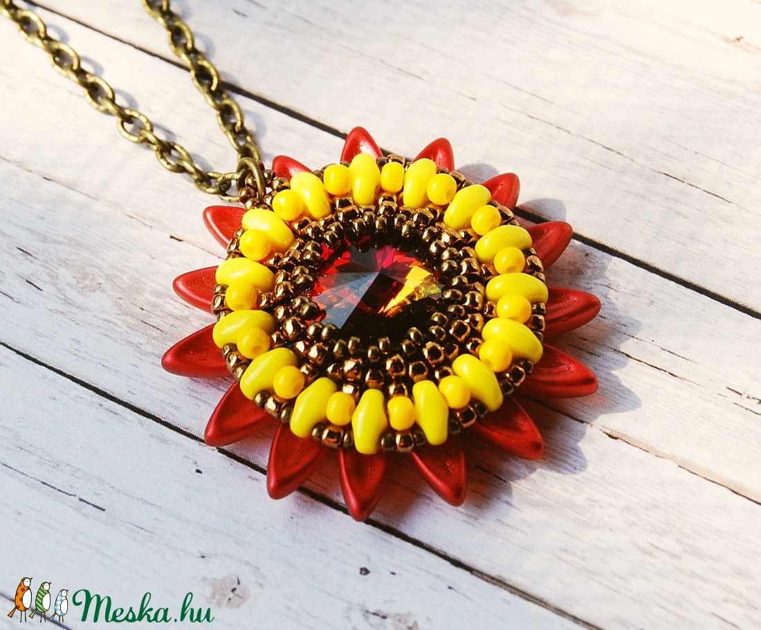 Sunflower III. - ékszer - nyaklánc - medálos nyaklánc - Meska.hu