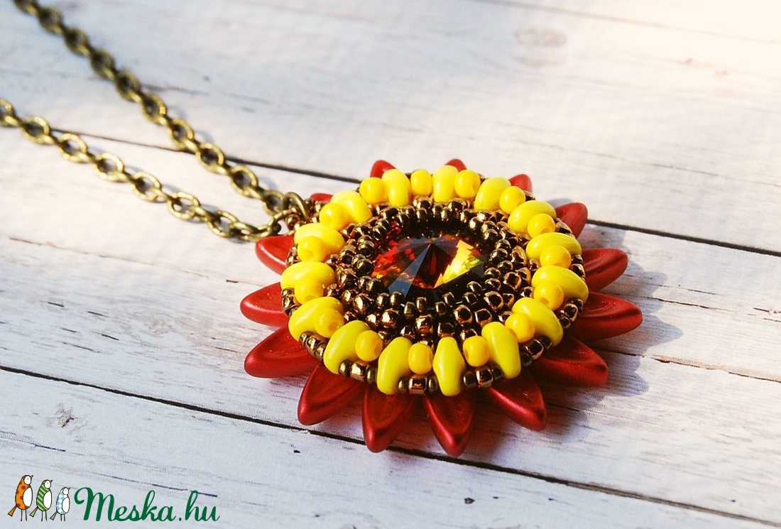 Sunflower III. - ékszer - nyaklánc - medálos nyaklánc - Meska.hu