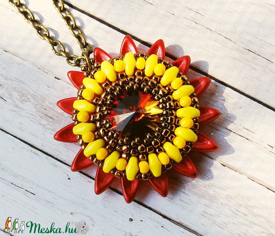 Sunflower III. - ékszer - nyaklánc - medálos nyaklánc - Meska.hu