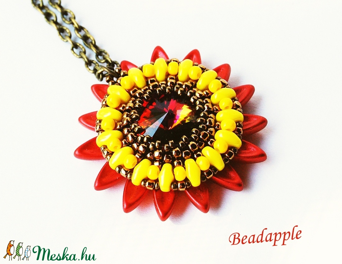 Sunflower III. - ékszer - nyaklánc - medálos nyaklánc - Meska.hu