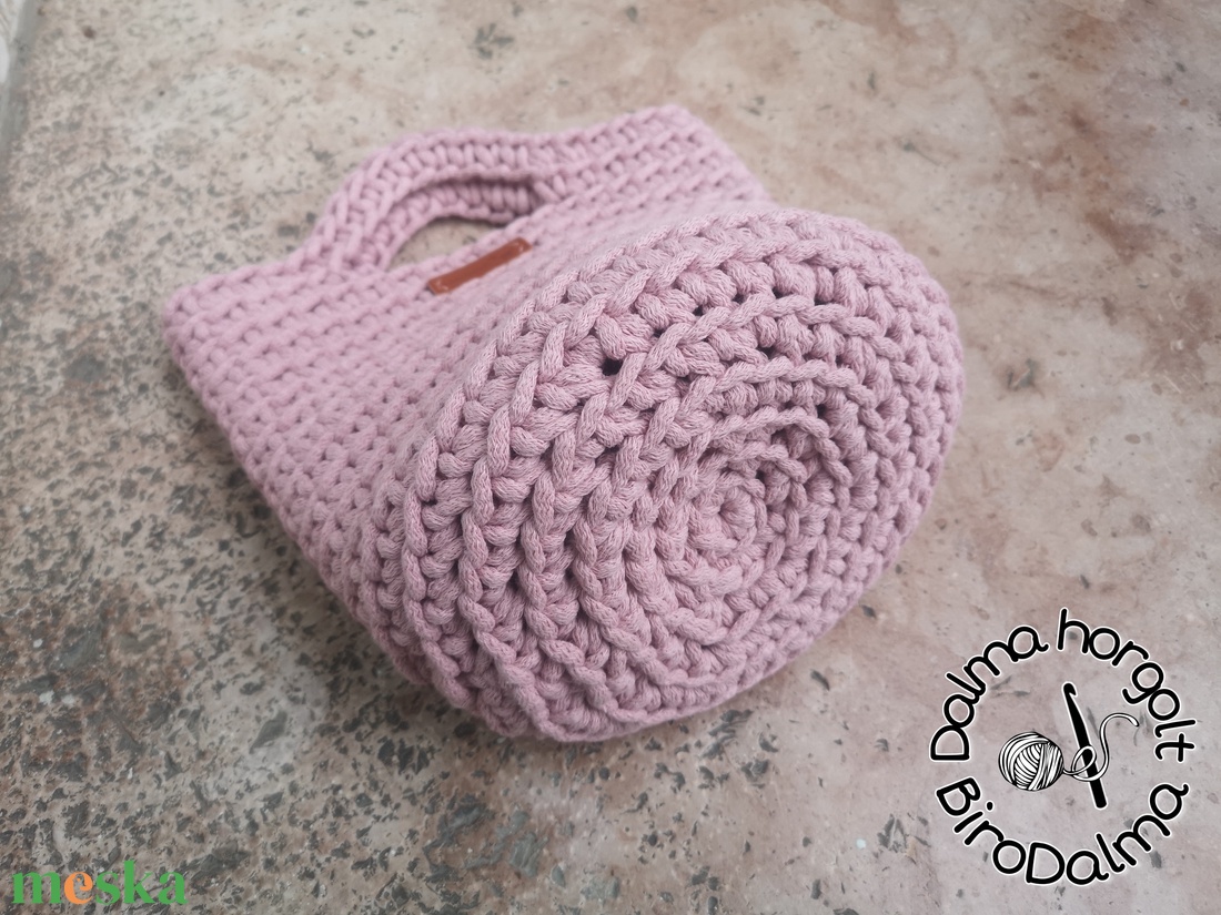 Horgolt Tote bag - táska & tok - kézitáska & válltáska - kézitáska - Meska.hu