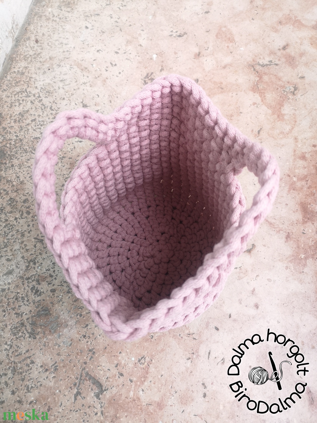 Horgolt Tote bag - táska & tok - kézitáska & válltáska - kézitáska - Meska.hu