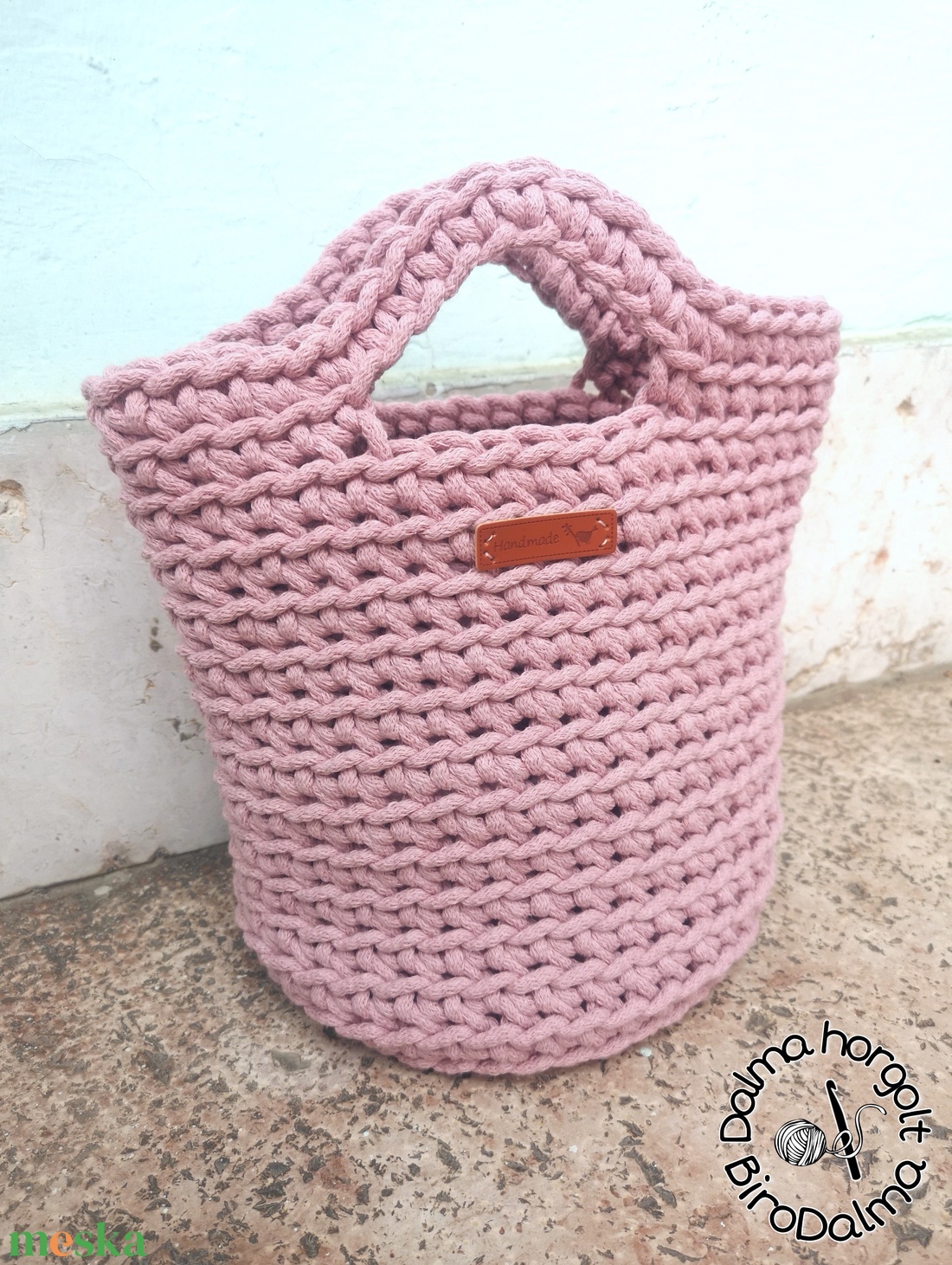 Horgolt Tote bag - táska & tok - kézitáska & válltáska - kézitáska - Meska.hu