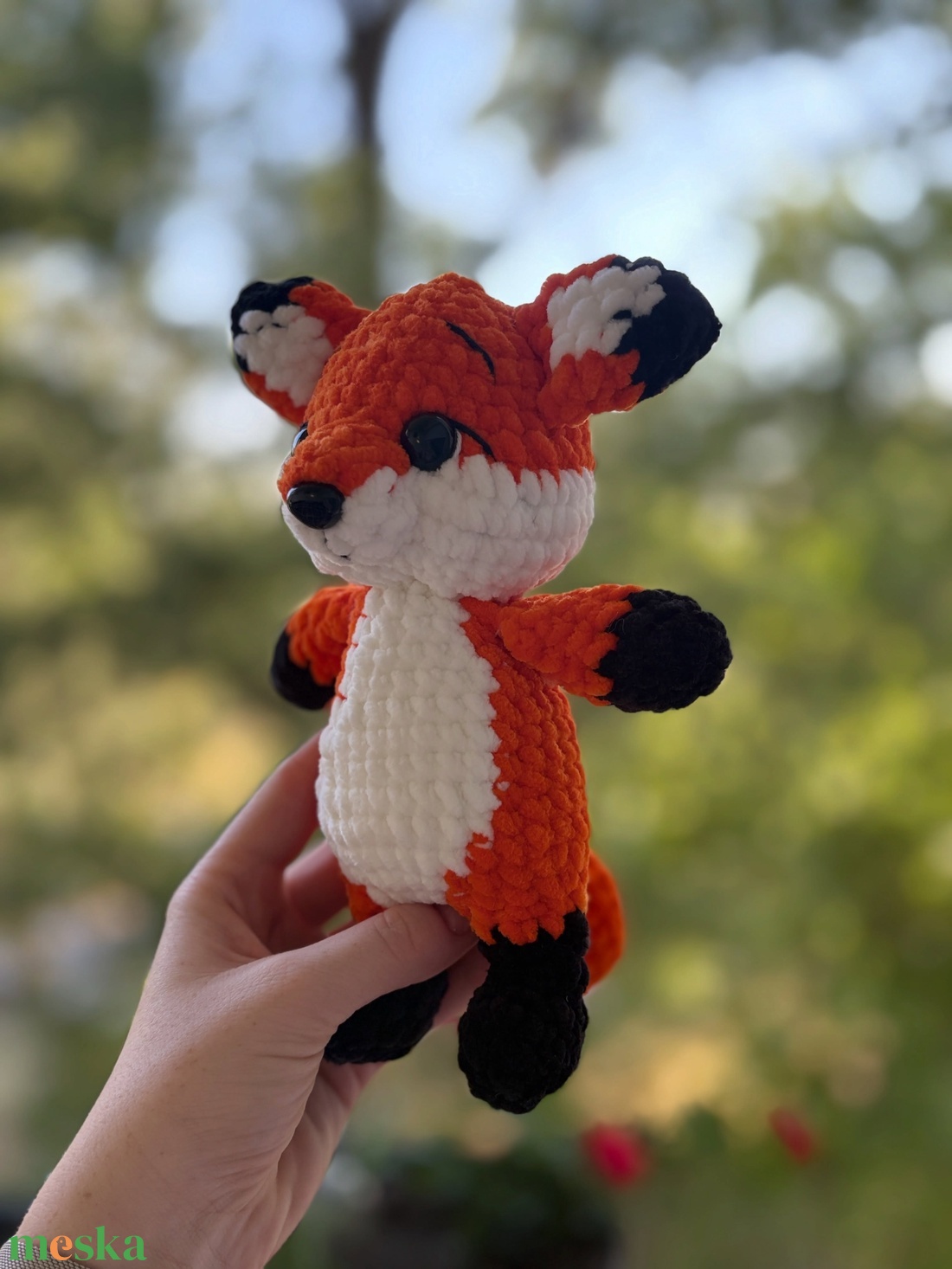 Rókakoma � pihe-puha horgolt amigurumi róka - játék & sport - plüssállat & játékfigura - róka - Meska.hu
