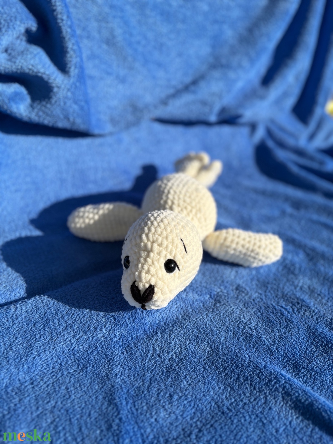 Horgolt fóka � pihe-puha zsenília amigurumi, két méretben - játék & sport - plüssállat & játékfigura - más figura - Meska.hu