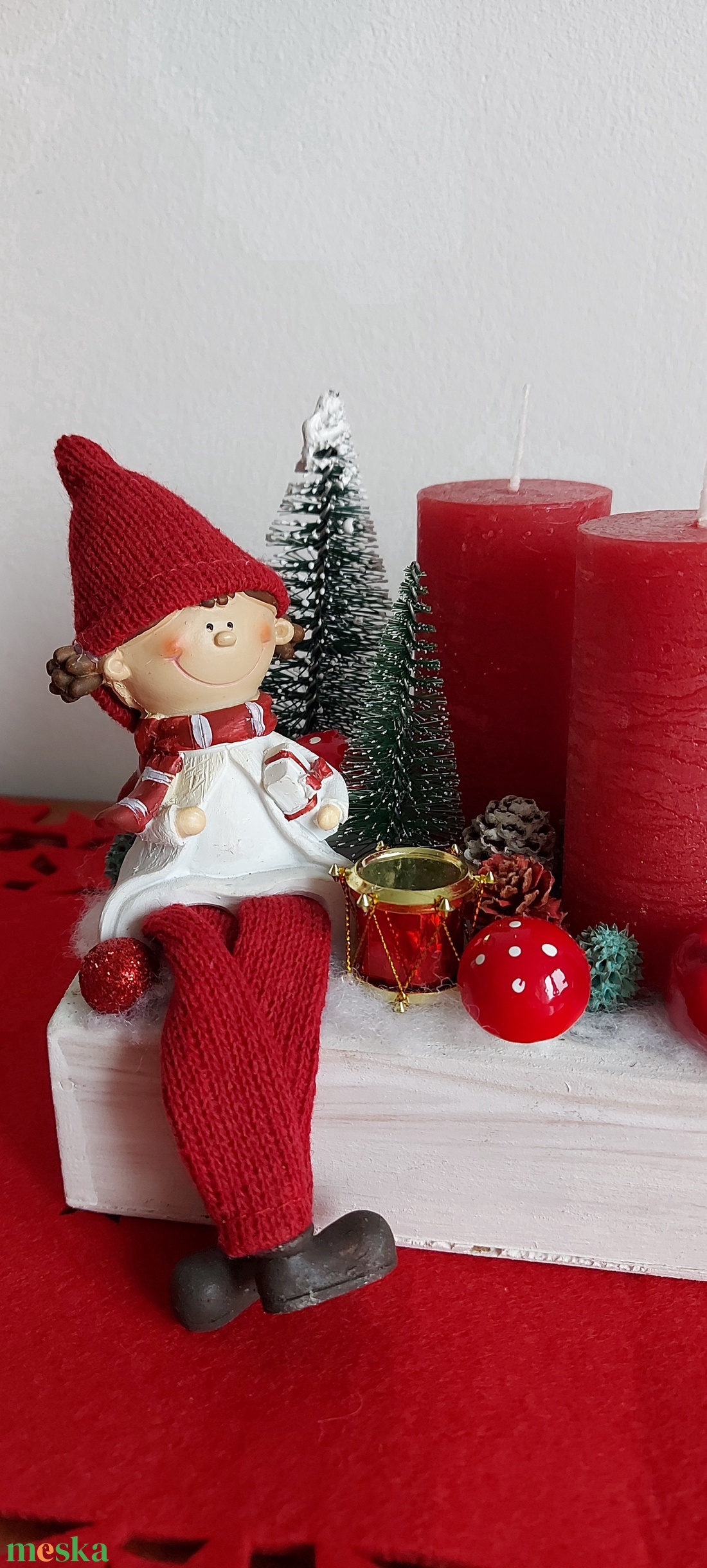 Klasszikus piros-fehér adventi asztaldísz - karácsony - adventi díszek - adventi asztaldísz - Meska.hu Klasszikus piros-fehér adventi asztaldísz - karácsony - adventi díszek - adventi asztaldísz - Meska.hu