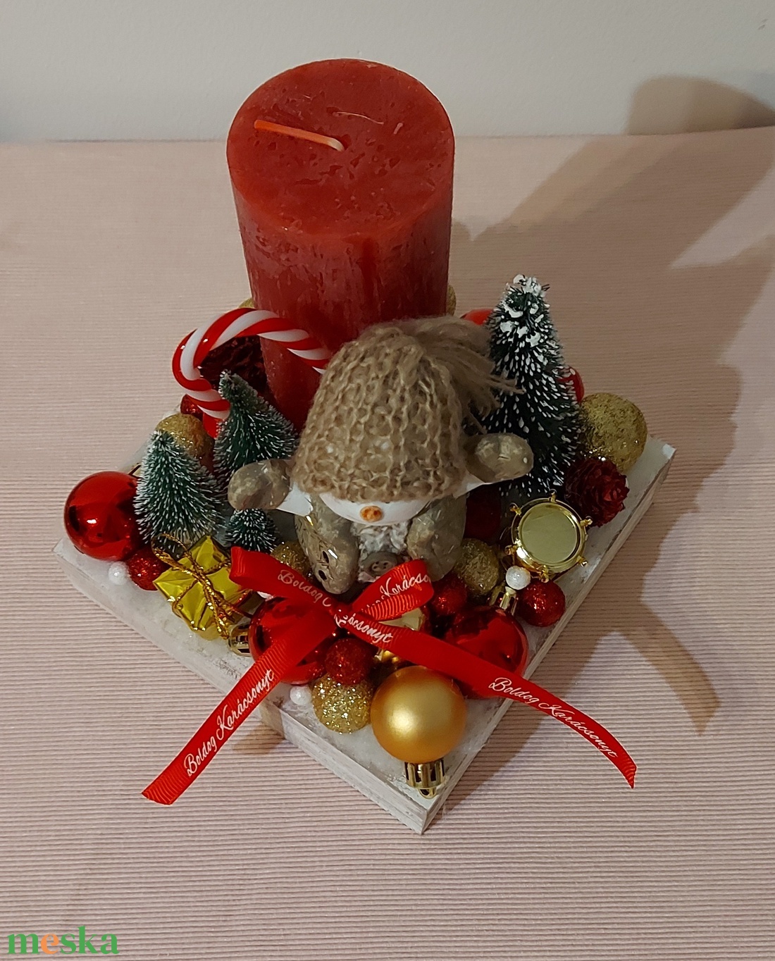 Klasszikus piros-arany adventi asztaldísz - karácsony - adventi díszek - adventi asztaldísz - Meska.hu Klasszikus piros-arany adventi asztaldísz - karácsony - adventi díszek - adventi asztaldísz - Meska.hu