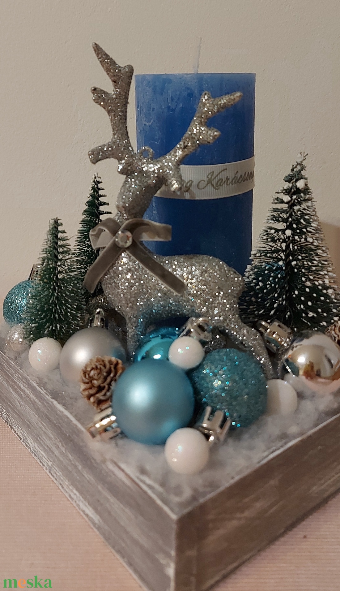 Jeges kékség adventi asztaldísz - karácsony - adventi díszek - adventi asztaldísz - Meska.hu Jeges kékség adventi asztaldísz - karácsony - adventi díszek - adventi asztaldísz - Meska.hu