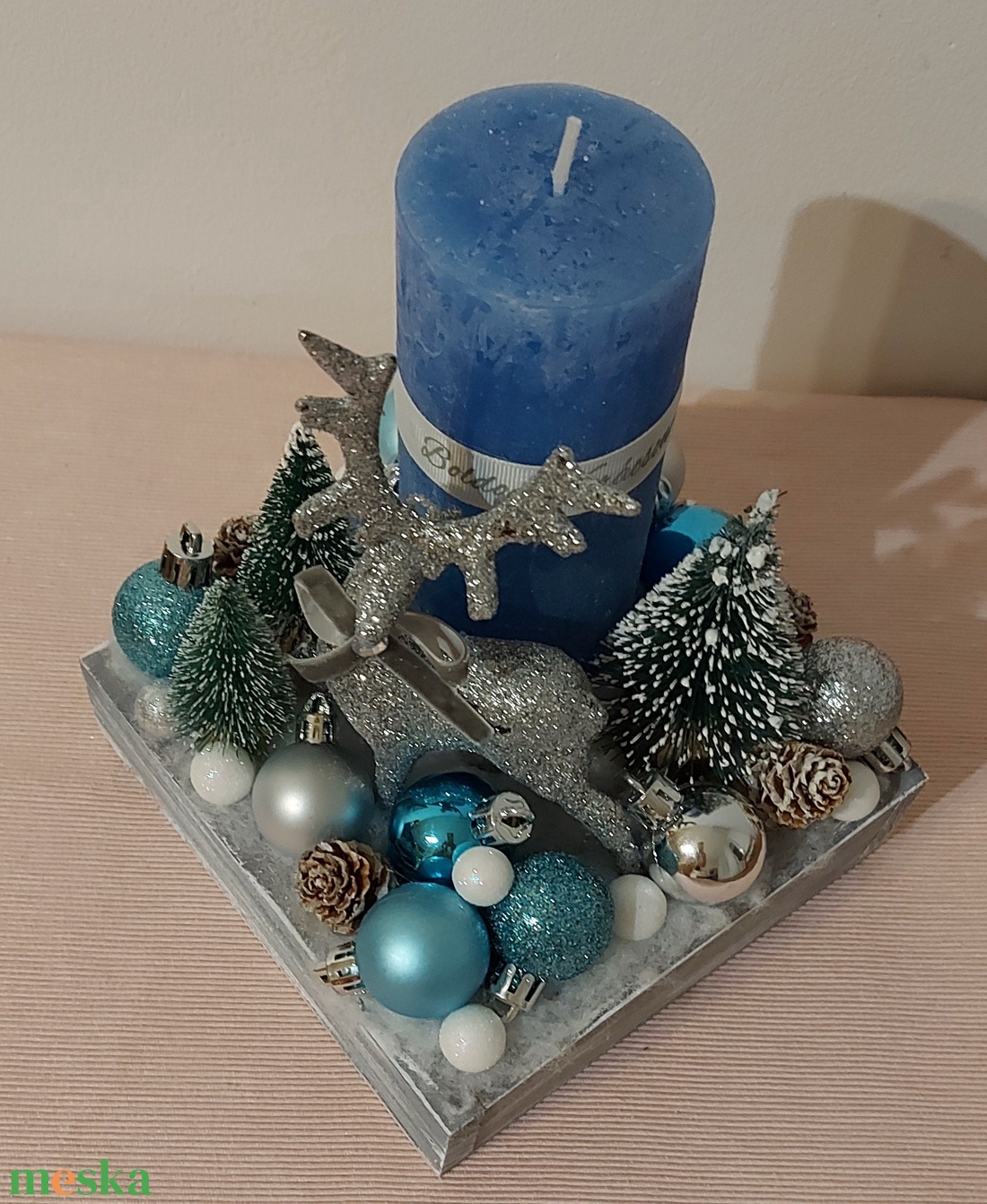 Jeges kékség adventi asztaldísz - karácsony - adventi díszek - adventi asztaldísz - Meska.hu Jeges kékség adventi asztaldísz - karácsony - adventi díszek - adventi asztaldísz - Meska.hu