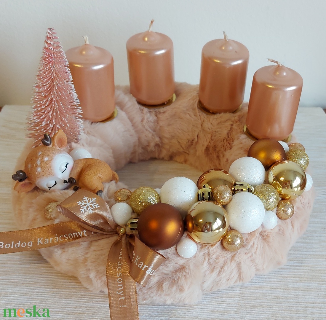 Alvó őzikés szörme adventi koszorú - karácsony - adventi díszek - adventi koszorú - Meska.hu Alvó őzikés szörme adventi koszorú - karácsony - adventi díszek - adventi koszorú - Meska.hu