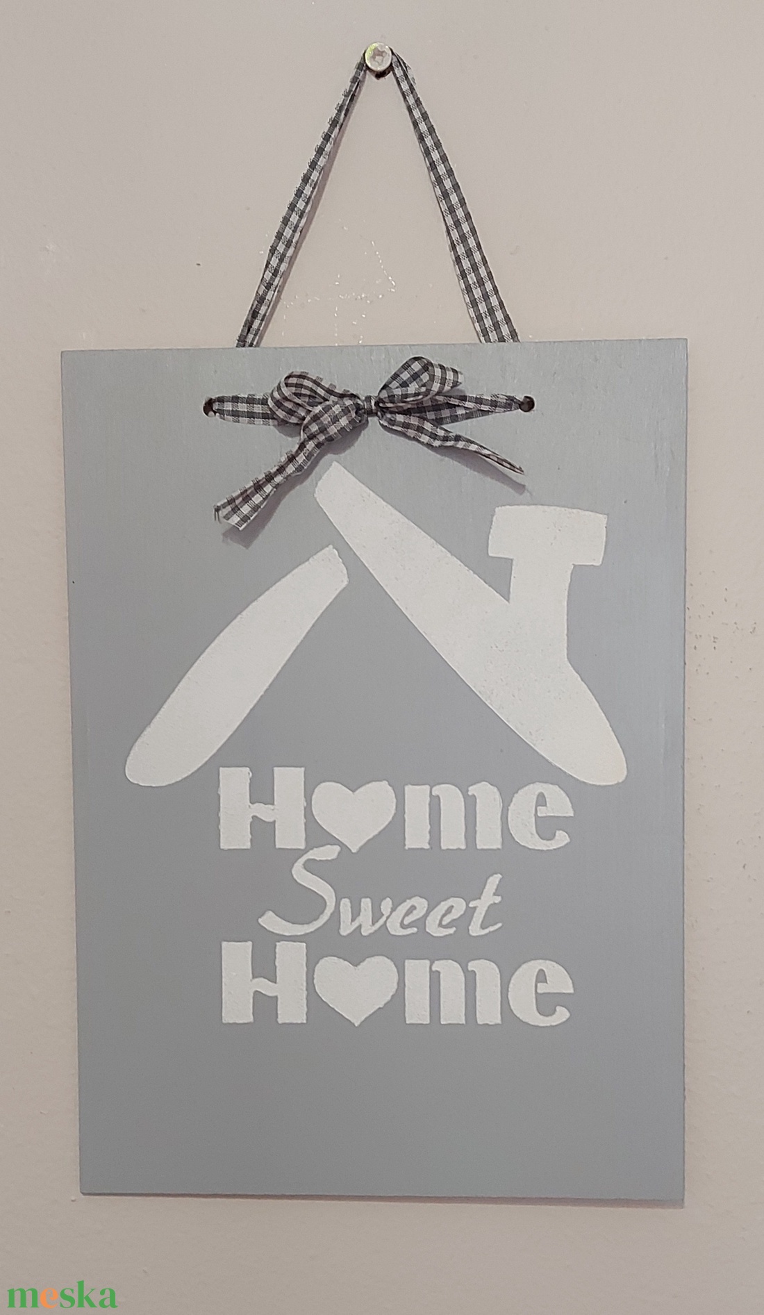 Home Sweet Home szürke ajtódísz - otthon & életmód - dekoráció - ajtó- és ablak dekoráció - ajtódísz & kopogtató - Meska.hu Home Sweet Home szürke ajtódísz - otthon & életmód - dekoráció - ajtó- és ablak dekoráció - ajtódísz & kopogtató - Meska.hu